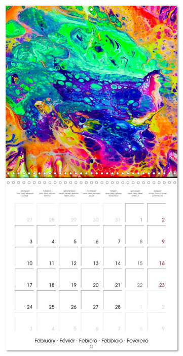 Your year full of rainbows by Katharina Stachanczyk (CALVENDO Monthly Calendar 2025)