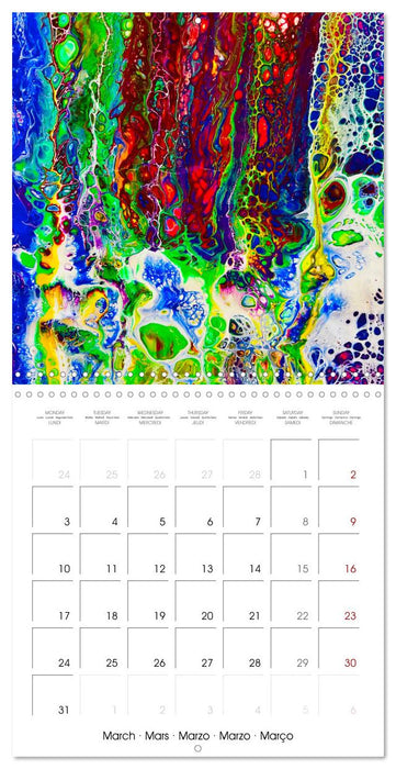 Your year full of rainbows by Katharina Stachanczyk (CALVENDO Monthly Calendar 2025)