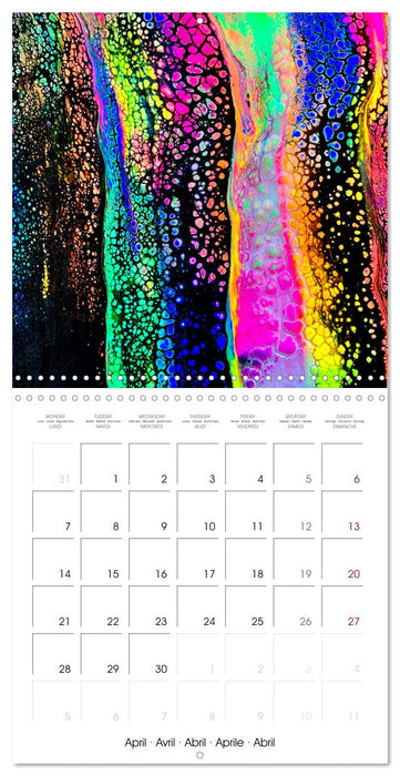 Your year full of rainbows by Katharina Stachanczyk (CALVENDO Monthly Calendar 2025)