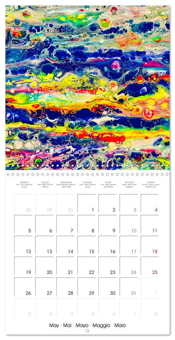 Your year full of rainbows by Katharina Stachanczyk (CALVENDO Monthly Calendar 2025)