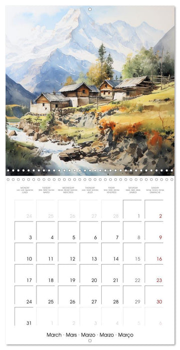 Terres d'habitats (CALVENDO Calendrier mensuel 2025)