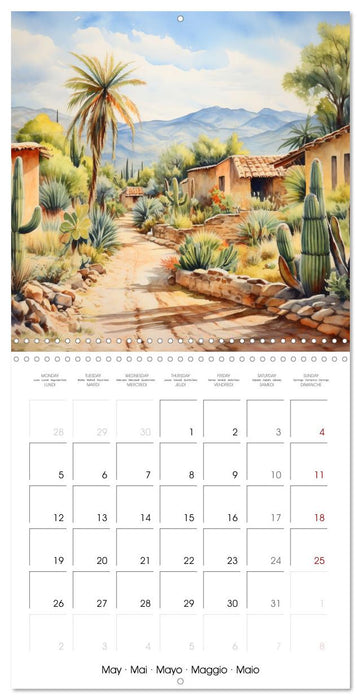 Terres d'habitats (CALVENDO Calendrier mensuel 2025)