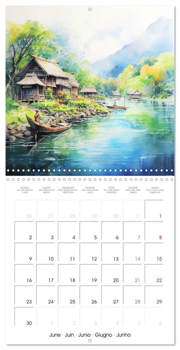 Terres d'habitats (CALVENDO Calendrier mensuel 2025)