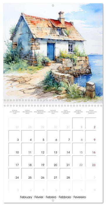 En bord de mer (CALVENDO Calendrier mensuel 2025)