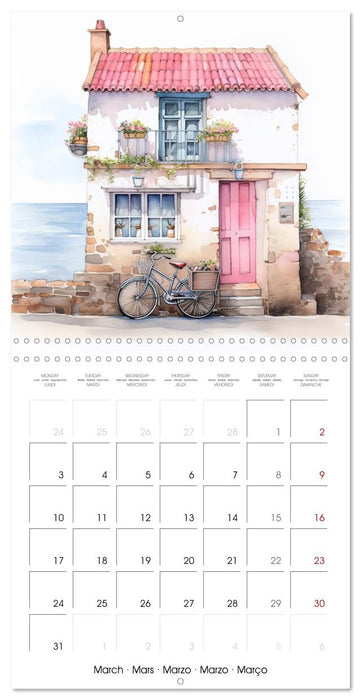 En bord de mer (CALVENDO Calendrier mensuel 2025)