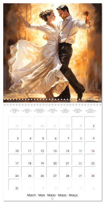 Danse passion (CALVENDO Calendrier mensuel 2025)