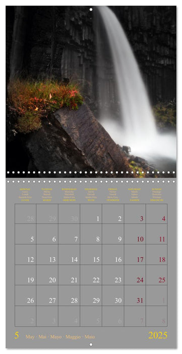 Iceland - the land of ice and fire (CALVENDO Monthly Calendar 2025)