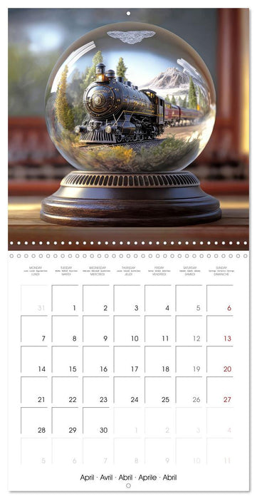 Small world in the glas sphere (CALVENDO Monthly Calendar 2025)