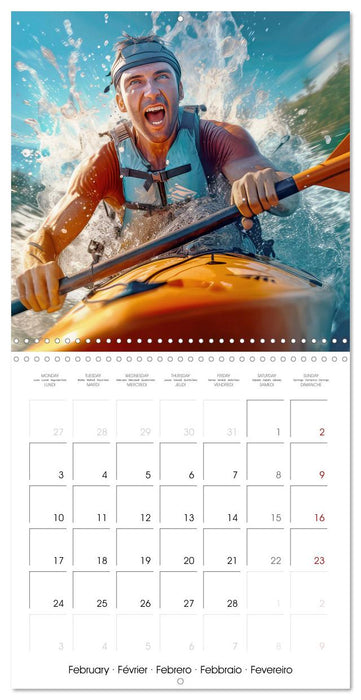 Kayakers in action (CALVENDO Monthly Calendar 2025)