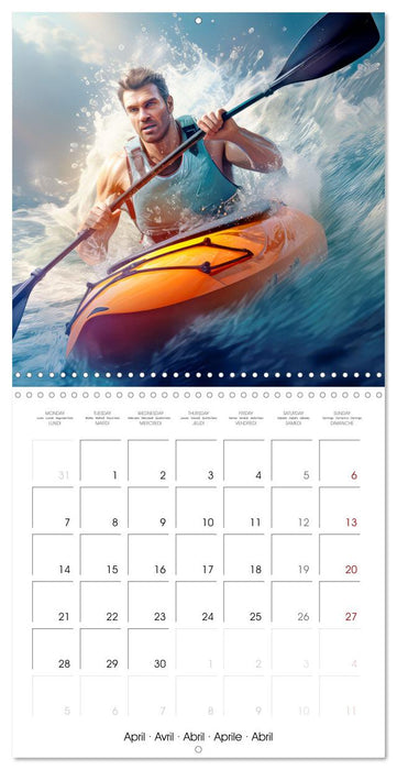 Kayakers in action (CALVENDO Monthly Calendar 2025)