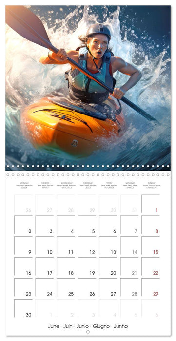 Kayakers in action (CALVENDO Monthly Calendar 2025)