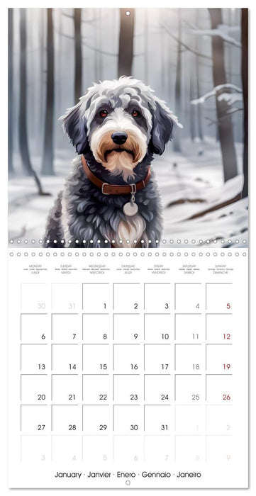 Aussiedoodle - Dogs to love (CALVENDO Monthly Calendar 2025)