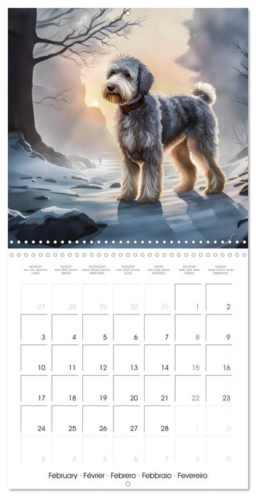 Aussiedoodle - Dogs to love (CALVENDO Monthly Calendar 2025)