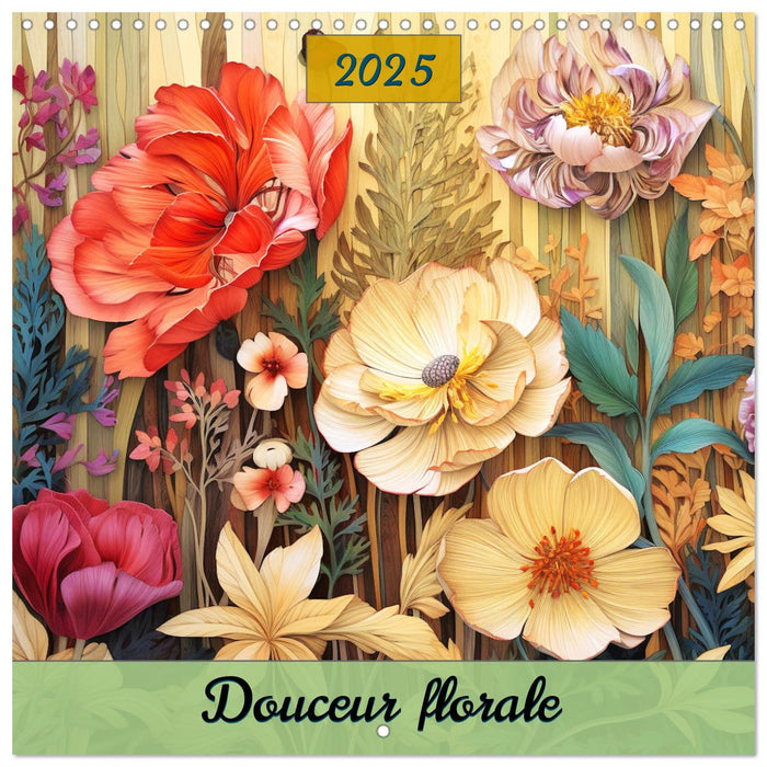 Douceur florale (CALVENDO Calendrier mensuel 2025)