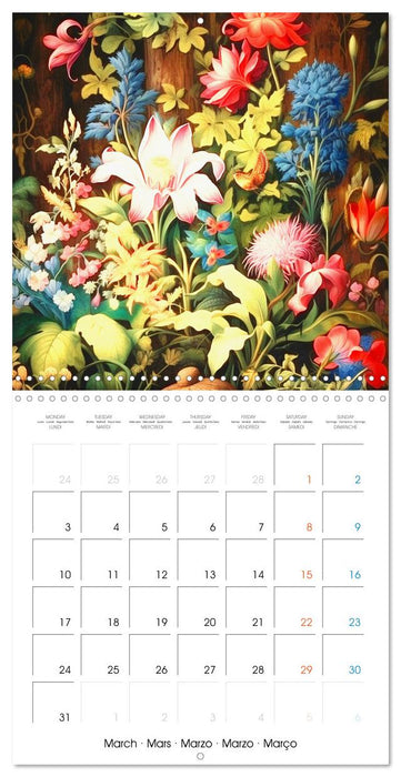 Douceur florale (CALVENDO Calendrier mensuel 2025)