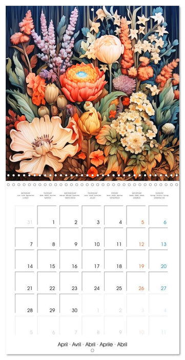 Douceur florale (CALVENDO Calendrier mensuel 2025)