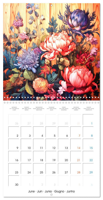 Douceur florale (CALVENDO Calendrier mensuel 2025)