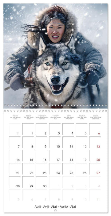 Des huskies adorables (CALVENDO Calendrier mensuel 2025)