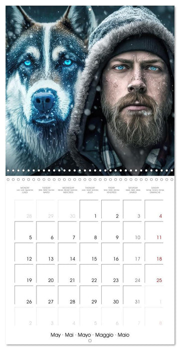 Des huskies adorables (CALVENDO Calendrier mensuel 2025)