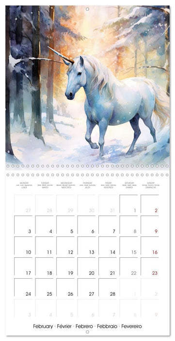 Unicorns, magical creatures (CALVENDO Monthly Calendar 2025)