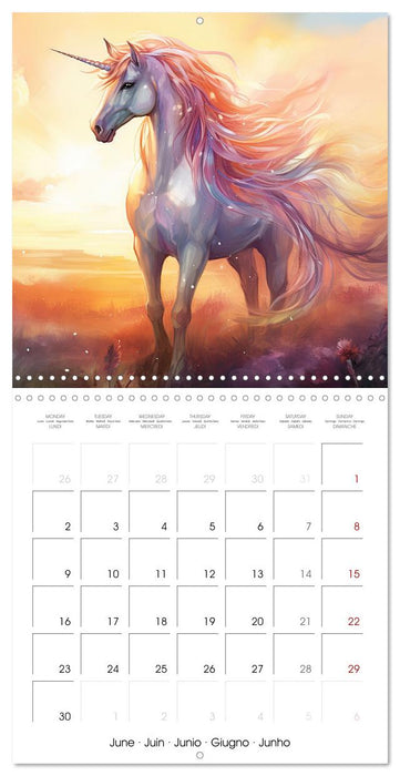 Unicorns, magical creatures (CALVENDO Monthly Calendar 2025)