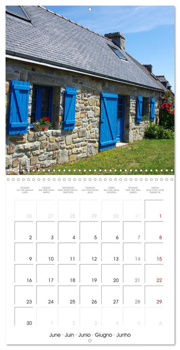 Le village de Rostudel (CALVENDO Calendrier mensuel 2025)