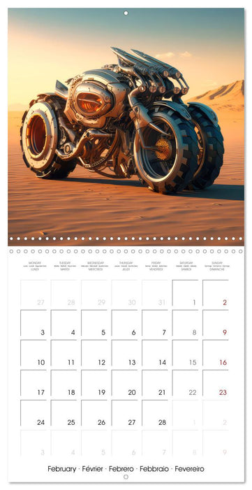 Crazy fantasy Motorbikes (CALVENDO Monthly Calendar 2025)