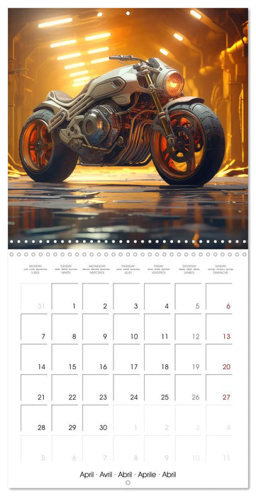 Crazy fantasy Motorbikes (CALVENDO Monthly Calendar 2025)