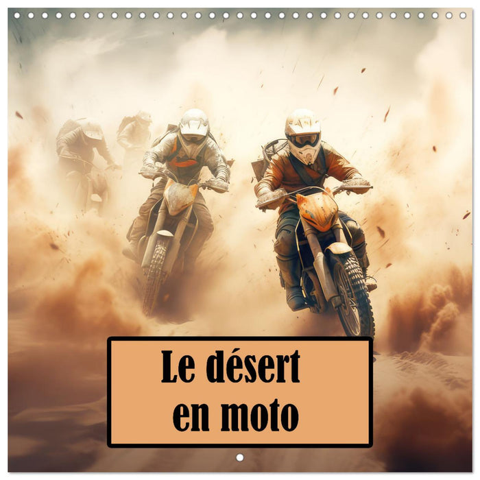 Le désert en moto (CALVENDO Calendrier mensuel 2025)