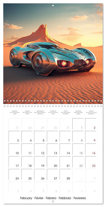 Fantasy desert cars (CALVENDO Monthly Calendar 2025)