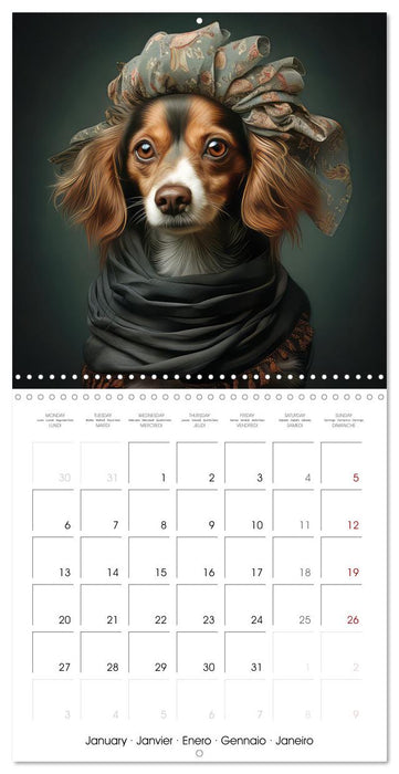 Dogs rocking outfits (CALVENDO Monthly Calendar 2025)