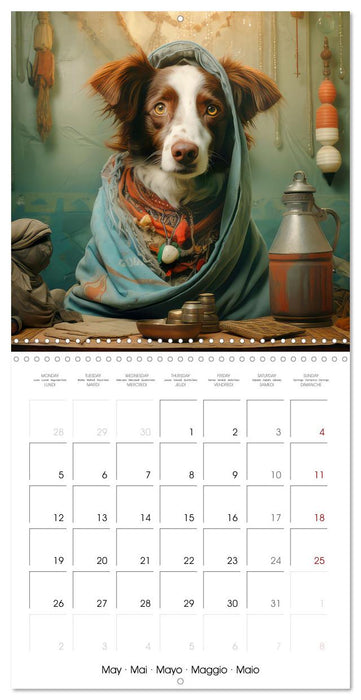 Dogs rocking outfits (CALVENDO Monthly Calendar 2025)