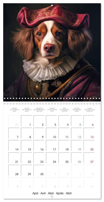 Des chiens stylés (CALVENDO Calendrier mensuel 2025)