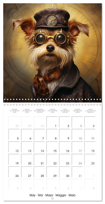 Des chiens stylés (CALVENDO Calendrier mensuel 2025)