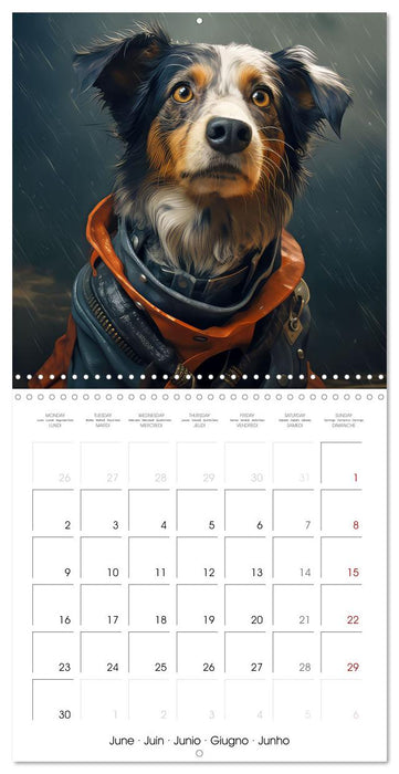 Des chiens stylés (CALVENDO Calendrier mensuel 2025)