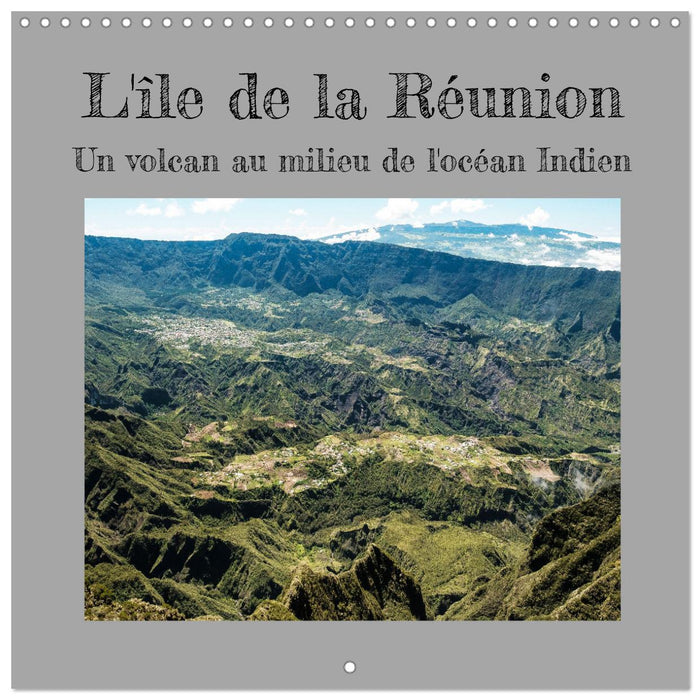 L'ile de la Réunion, un volcan au milieu de l'océan Indien (CALVENDO Calendrier mensuel 2025)