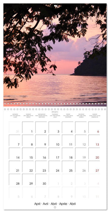 Colours in the evening (CALVENDO Monthly Calendar 2025)