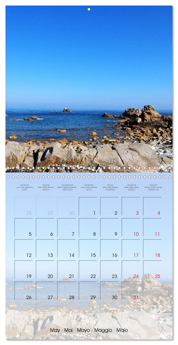 Paysages de Bretagne (CALVENDO Calendrier mensuel 2025)