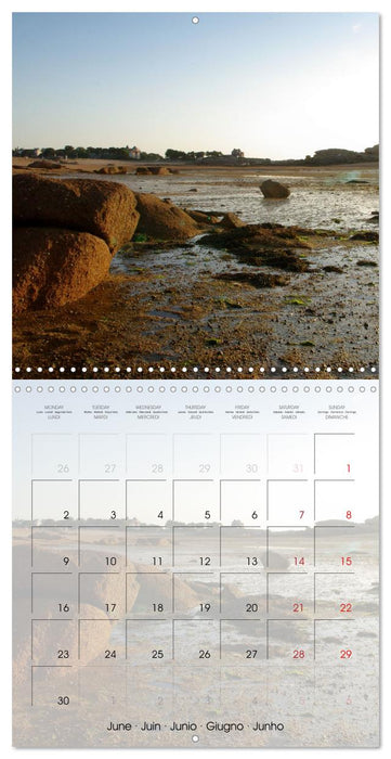 Paysages de Bretagne (CALVENDO Calendrier mensuel 2025)