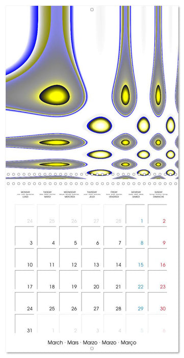 Couleurs en fusion (CALVENDO Calendrier mensuel 2025)