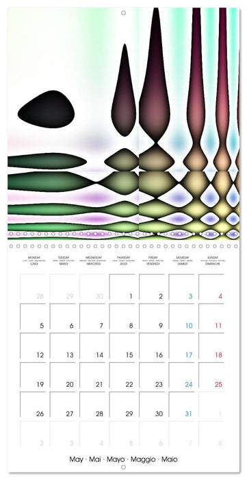 Couleurs en fusion (CALVENDO Calendrier mensuel 2025)