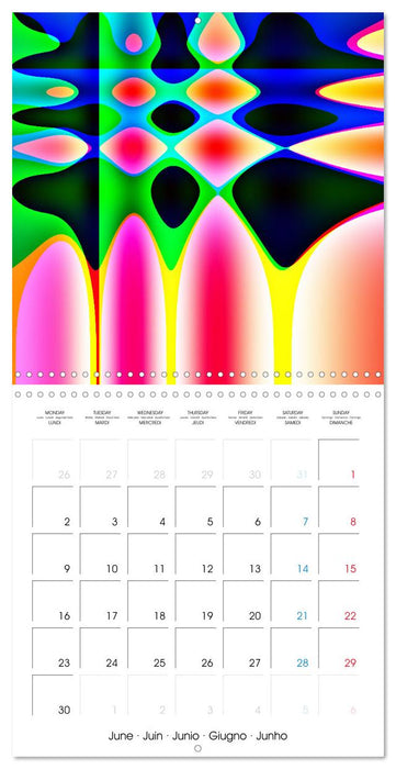 Couleurs en fusion (CALVENDO Calendrier mensuel 2025)