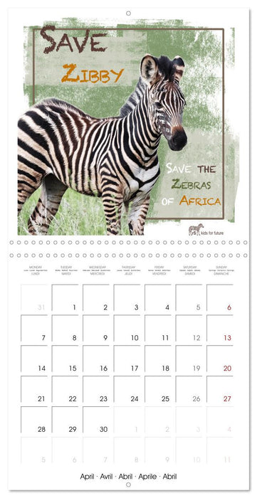 Save The Unique Animal World (CALVENDO Monthly Calendar 2025)