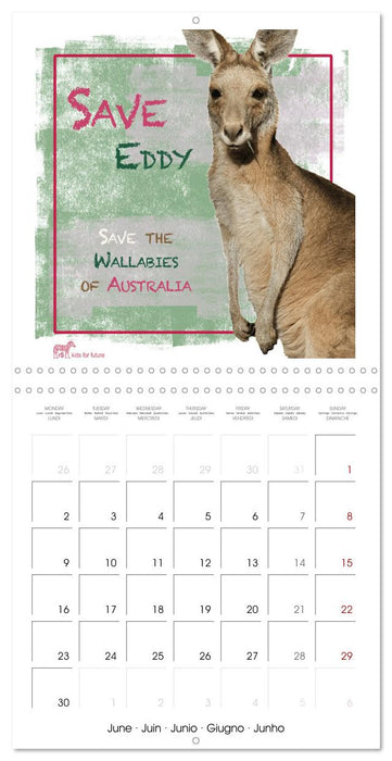 Save The Unique Animal World (CALVENDO Monthly Calendar 2025)