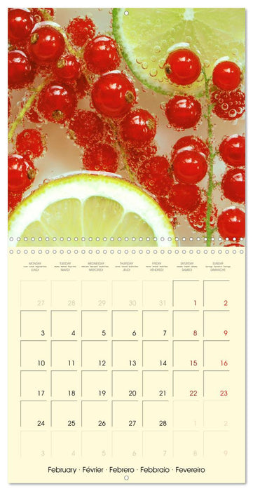 Fruits populaires (CALVENDO Calendrier mensuel 2025)