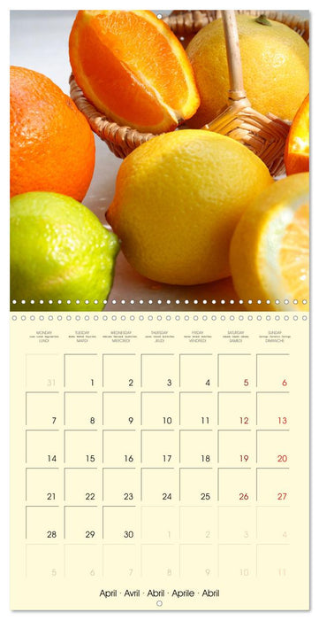 Fruits populaires (CALVENDO Calendrier mensuel 2025)