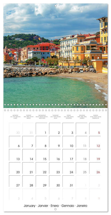 Colourful weeks in Liguria (CALVENDO Monthly Calendar 2025)