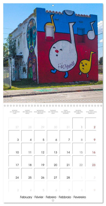 Miami Graffiti (CALVENDO Monthly Calendar 2025)