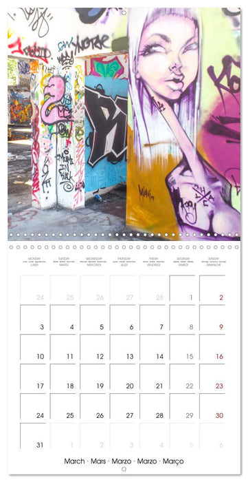 Miami Graffiti (CALVENDO Monthly Calendar 2025)