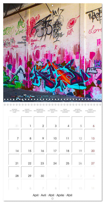 Miami Graffiti (CALVENDO Monthly Calendar 2025)